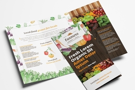 FreePsdVn.com 2002400 TEMPLATE trifold brochure layout with organic farmers market theme 322611265 cover