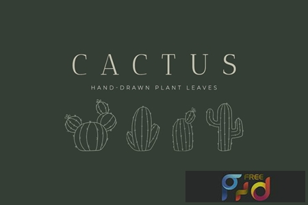 FreePsdVn.com 2002452 VECTOR cactus handdrawn plant uw7h9u7