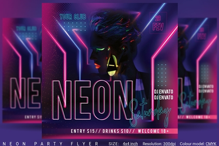 FreePsdVn.com 2002504 TEMPLATE neon party flyer 4553867 cover