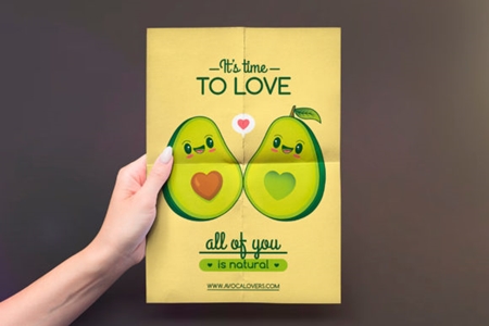 FreePsdVn.com 2003078 TEMPLATE cute kawaii avocados love flyer template 2999826 cover