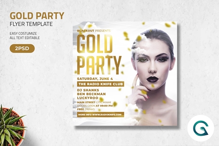 FreePsdVn.com 2003206 TEMPLATE gold party flyer template 4571354 cover