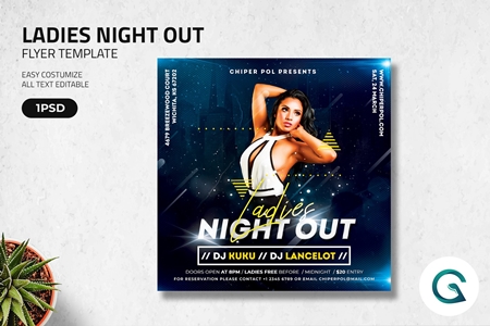 FreePsdVn.com 2003208 TEMPLATE ladies night out flyer template 4585272 cover