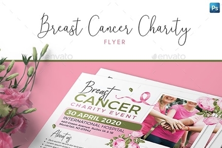 FreePsdVn.com 2003376 TEMPLATE breast cancer charity flyer 24959463 cover