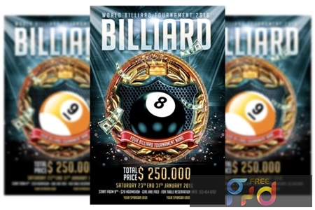 FreePsdVn.com 2003428 TEMPLATE billiard tournament flyer template 3577912