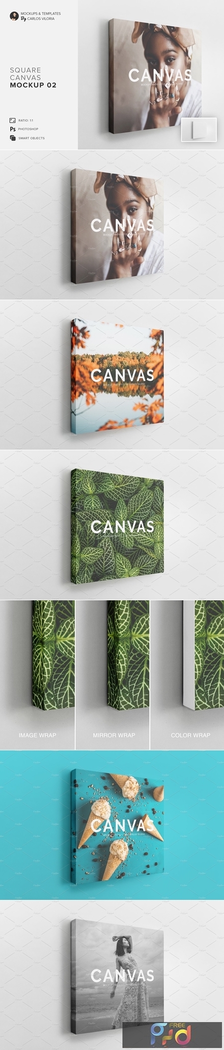 Square Canvas Ratio 1u00d71 Mockup 02