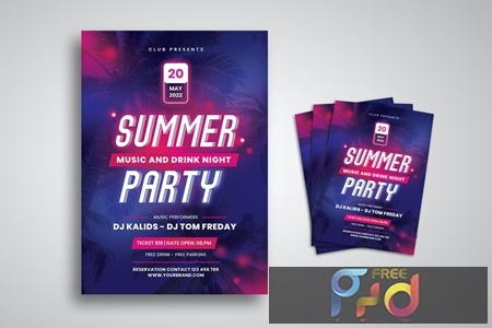 Neon Party Flyer ZB7F352 1