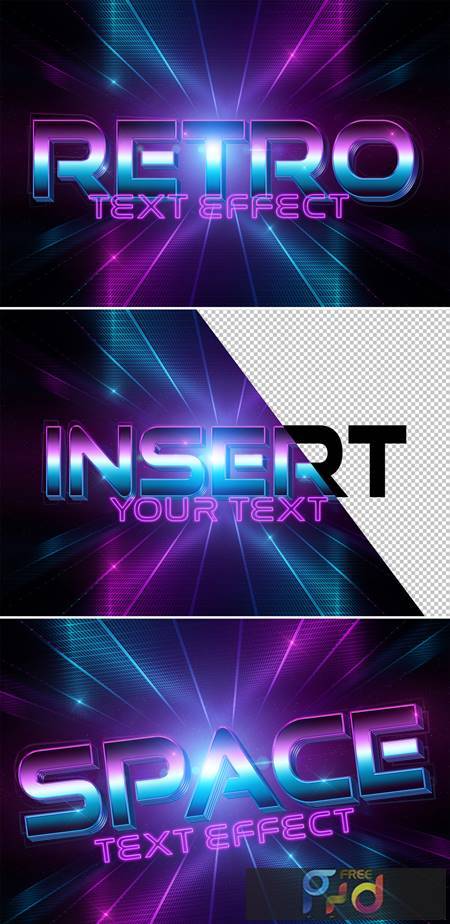Disco Style Text Effect Mockup