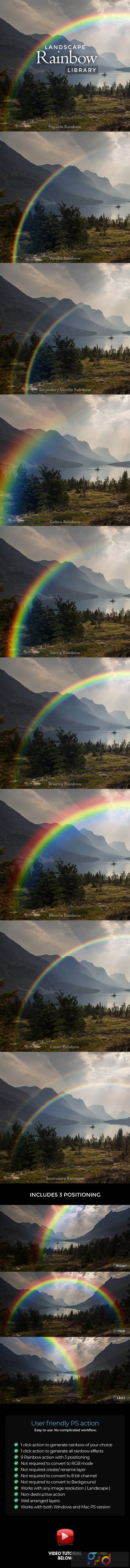 Landscape Rainbow Library   Photoshop Action