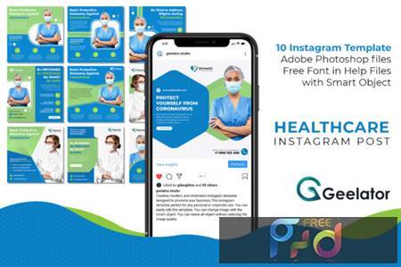 Download Healthcare Instagram Post 3821463 Freepsdvn SVG Cut Files