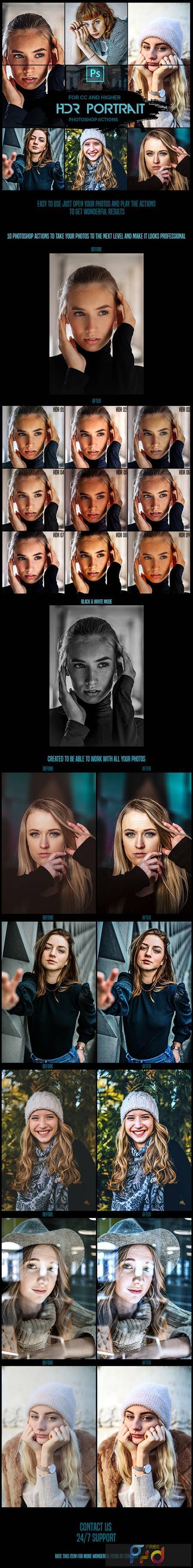 HDR Portrait - 10 Premium Photoshop Actions 26106614 1