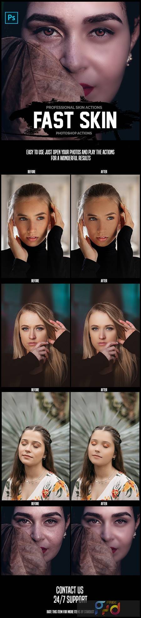 Fast Skin - Professional Photoshop Actions 26154963 1