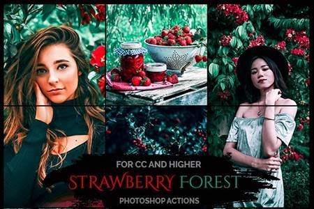FreePsdVn.com 2004442 PHOTOSHOP strawberry forest photoshop actions 26131800 cover
