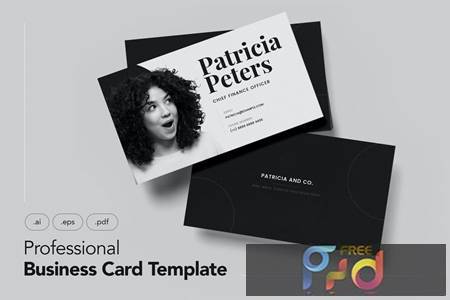 Professional and Minimalist Business Cards V.16 4MMTTWC 1