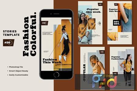 Fashion Colorful Instagram Stories Template KEARBEP 1