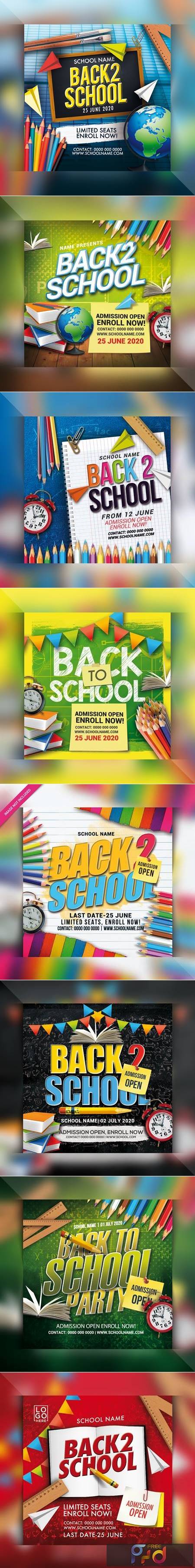 FreePsdVn.com 2005070 TEMPLATE back to school party flyer