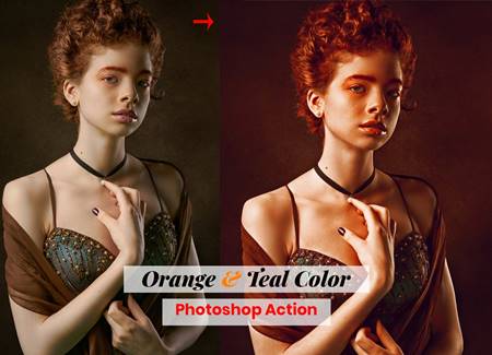 FreePsdVn.com 2005173 PHOTOSHOP orange teal color photoshop action 4886378 cover