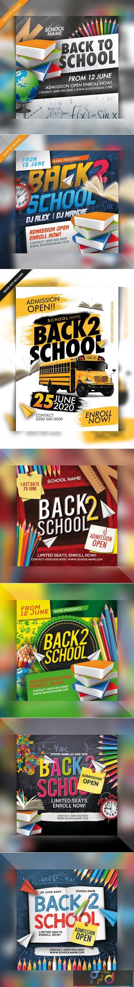 FreePsdVn.com 2005188 TEMPLATE back to school party flyer