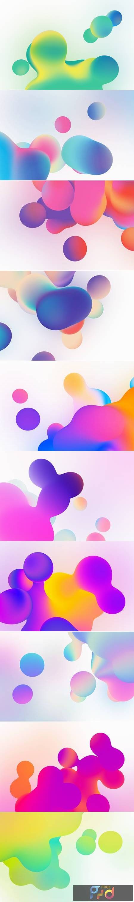 Metaball Holographic Liquid Bubbles Backgrounds H83D8S3 1