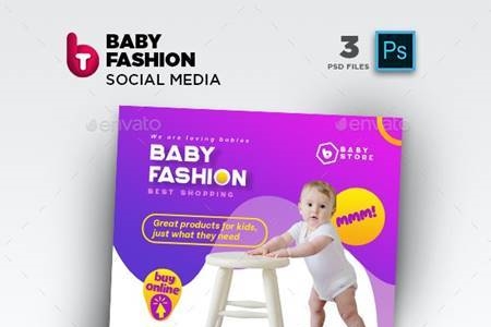 FreePsdVn.com 2005418 SOCIAL baby fashion social media pack 26435839 cover