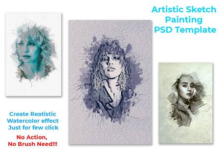 FreePsdVn.com 2005437 ACTION artistic sketch painting template 4570575 cover