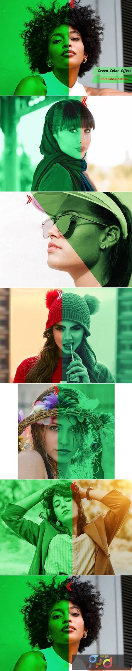 Green Color Effect Photoshop Action 4939667 1