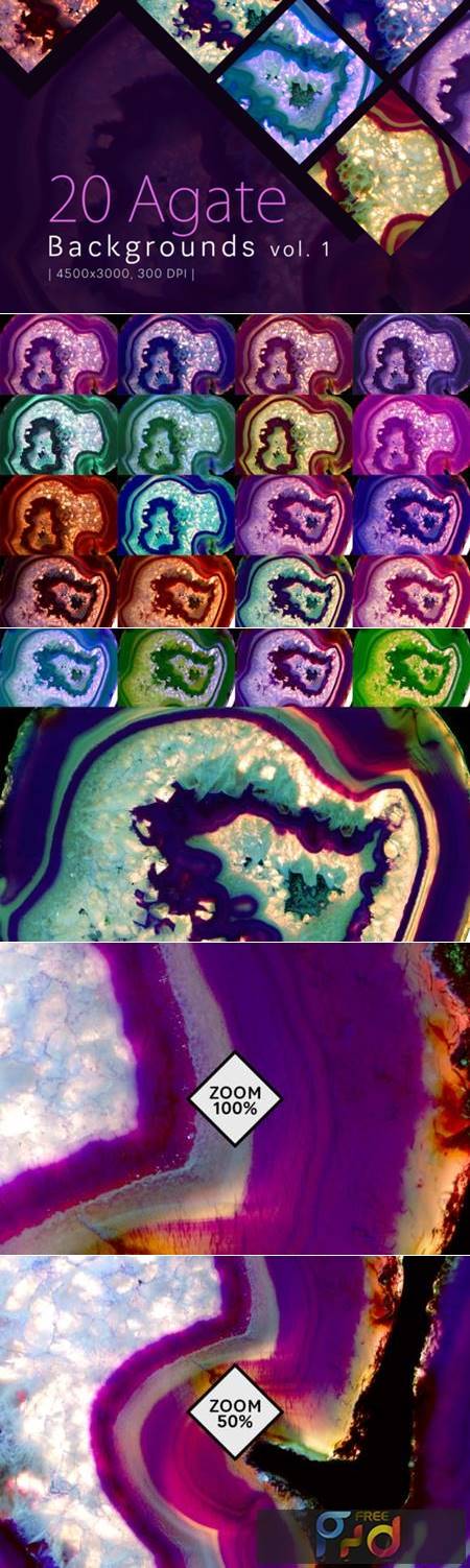20 Agate Backgrounds Vol. 1 1736037 1