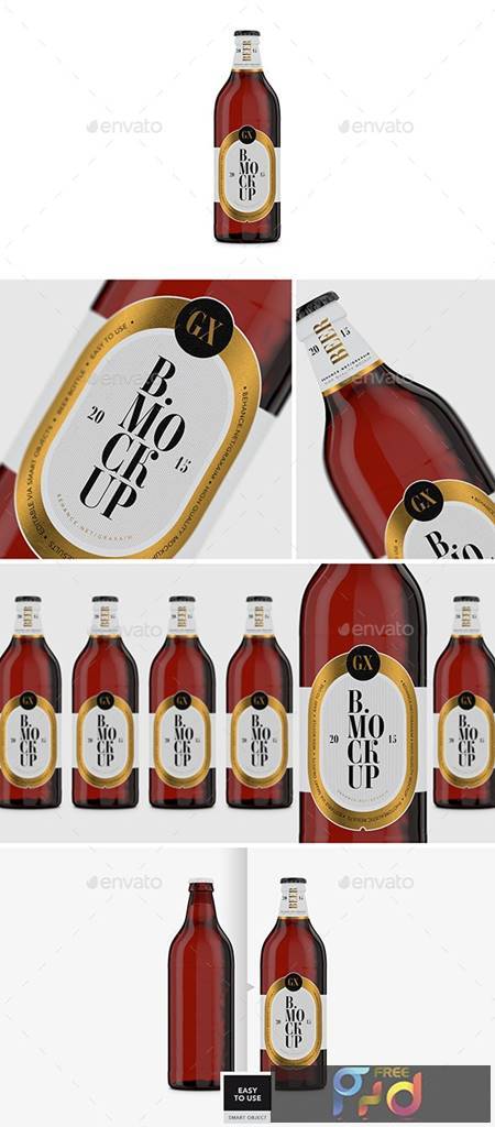 Download Beer Bottle Amber Glass Mockup 26636776 - FreePSDvn
