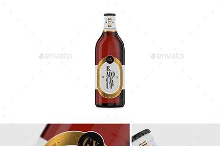 Download Beer Bottle Amber Glass Mockup 26636776 Freepsdvn