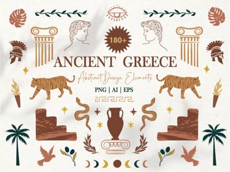 FreePsdVn.com 2006058 VECTOR antiquity greek mythology clipart set 4195408 cover