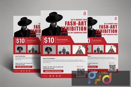 Fashion Art Exhibition Poster Flyer SGC5W6M 1