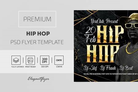 FreePsdVn.com 2006383 TEMPLATE hip hop premium psd flyer template 116934 cover