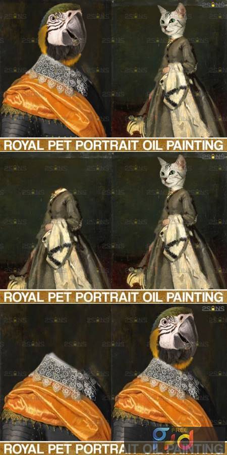 Royal Pet Portrait Templates Vol 5 4406013 FreePSDvn