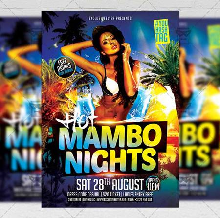 FreePsdVn.com 2007306 TEMPLATE hot mambo nights flyer seasonal a5 template 19974 cover