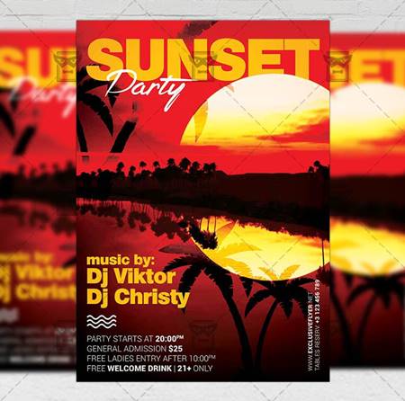 FreePsdVn.com 2007322 TEMPLATE sunset party flyer seasonal a5 template 19944 cover