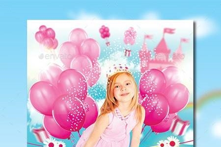 FreePsdVn.com 2007392 TEMPLATE princess birthday party invitation 11752005 cover