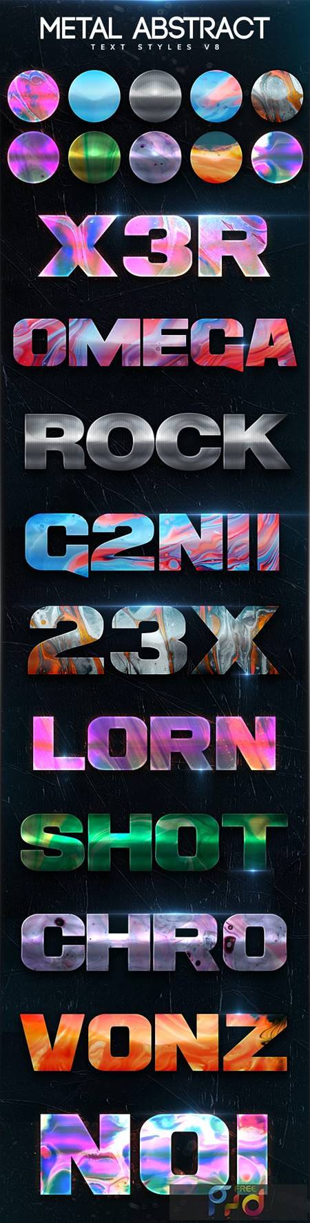 Metal Abstract Text Styles V8 26422140 1