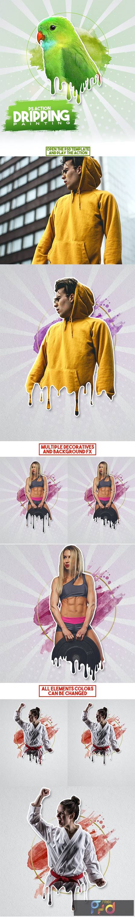 Dripping Painting Photoshop Action 26711684 1