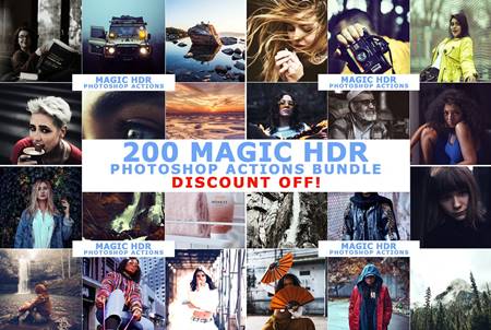 FreePsdVn.com 2007561 ACTION 200 magic hdr photoshop actions 4633299 cover