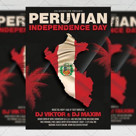 FreePsdVn.com 2008010 TEMPLATE peruvian independence day flyer club a5 template 20163 cover