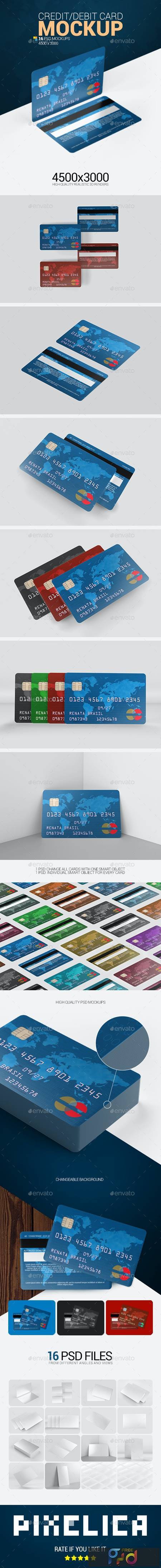 Credit Debit Card Mockup