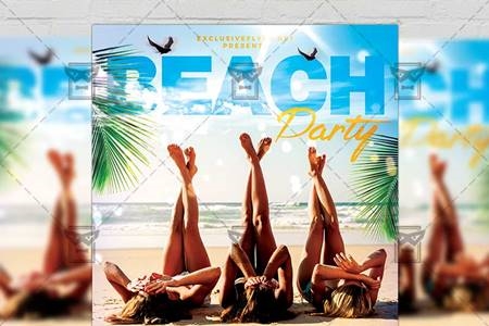 FreePsdVn.com 2008230 TEMPLATE beach party flyer seasonal a5 template 19836 cover