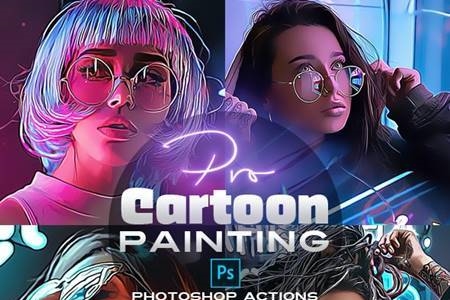 FreePsdVn.com 2008313 ACTION pro cartoon painting photoshop action 26592570 cover
