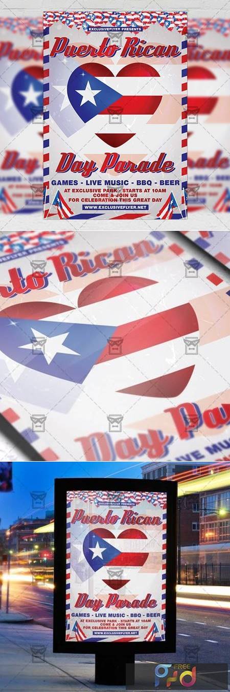 FreePsdVn.com 2008391 TEMPLATE puerto rican parade flyer community a5 template 19692