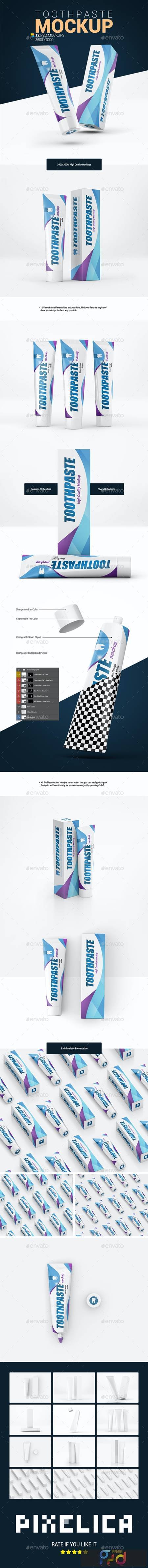 Download Toothpaste Mockup 26278683 - FreePSDvn