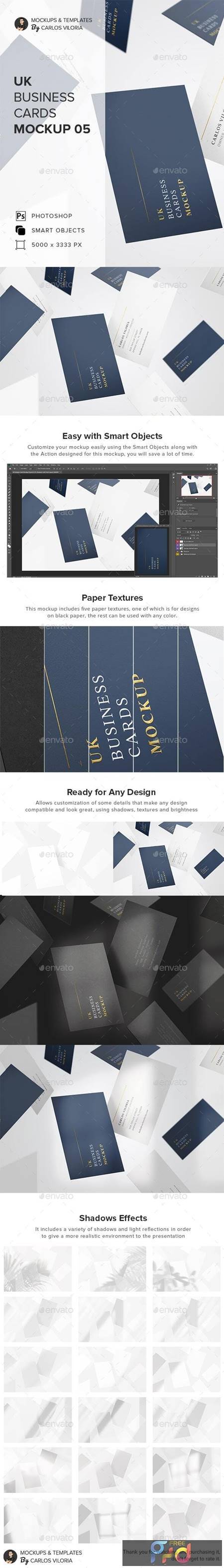 UK Business Cards Mockup 05