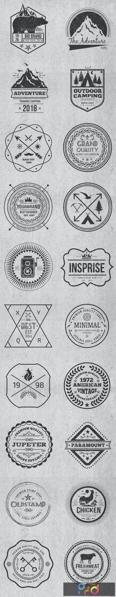 Vintage Style Badges and Logos Vol 4 17514983 1
