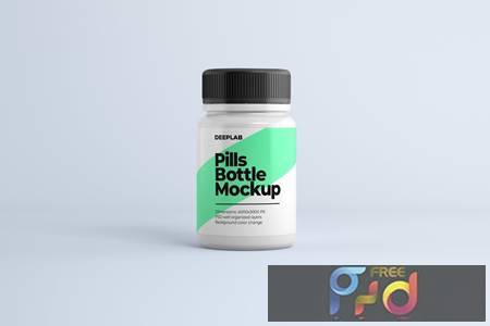 Medical Pill Bottle Mockup