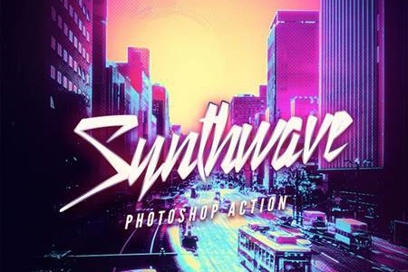FreePsdVn.com 2009003 ACTION synthwave photoshop action 26691788 cover