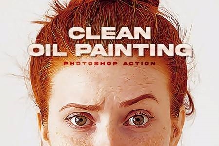 FreePsdVn.com 2009078 ACTION clean oil painting photoshop action 26983539 cover