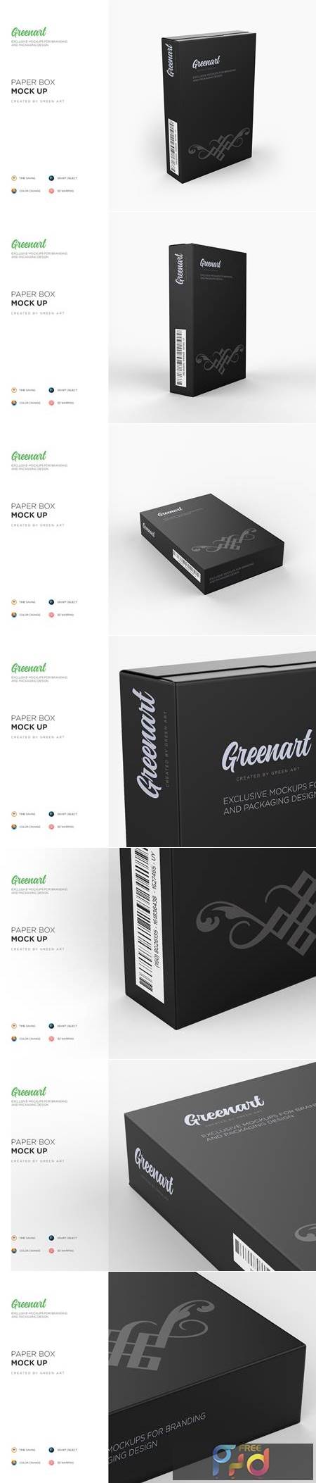 Paper Box Mockup